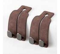 XIAOBINGFA 2 Pcs Car Seat Hook for Renault Master II Bj. 1997-2010, Car Seat Back Storage Hook Double Car Hook 2 in 1 Car Seat Back Storage Hooks for Purse Umbrellas Bags Mobile Phone,Brown