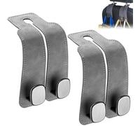 XIAOBINGFA 2 Pcs Car Seat Hook for Seat Arosa Bj. 1997-2004, Car Seat Back Storage Hook Double Car Hook 2 in 1 Car Seat Back Storage Hooks for Purse Umbrellas Bags Mobile Phone,Grey