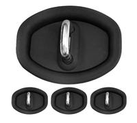 XIAOBINGFA 4 Pcs Car Door Lock Cover for Ford B-MAX Bj. ab 2012, Door Strike Protector Lock Protector Car Silicone Door Latch Protective Cover for Noise Reduction Shock Absorption,Black
