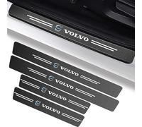 XIAOBINGFA 4 Pcs Car Door Sill Protector for Volvo XC60 1 (I) 156 I 2013-2017, Carbon Fiber Threshold Protective Sticker Scratch Resistant Entry Scuff Guards
