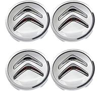 XIAOBINGFA 4 Pcs Car Hub Centre Caps for Citroen Dispatch 2016-2025, Wheel Hub Caps Waterproof DustProof Wheel Decoration Cover Wheel Centre Caps,Silver-65mm