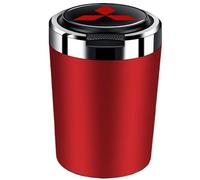 XIAOBINGFA Car Ashtray for Mitsubishi L200 Ⅴ Club Cab 2015-2018, Ashtray with Lid Bucket Ashtrays Windproof Ash Tray Flame Retardant Detachable High Temperature Resistant,Red