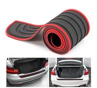 XIAOBINGFA Car Rear Bumper Protector for Seat Arona 1 (I) KJ7 I 2017-2024, Rubber Bumper Protector Strip Car Sill Scratch Guard Trim Strip Accessories Door Sill Protector Stickers,Red-