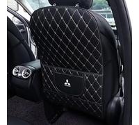 XIAOBINGFA Car Seat Kick Mat for Mitsubishi Triton V Single Cab Chassis 2019-2023, Leather Rear Backrest Protector Seat Back Cover Mud Dirt Guard Scuff Pad Interior Accessory