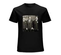 XIAOBUTOUER The Kray Brothers Twins British Mobsters T Shirt Black M