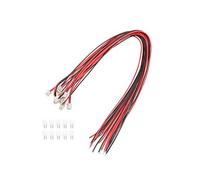 Xiaochen Electrical Connector Plug Socket Kit 10Sets 2/3/4/5/6/7/8/9/10-Pin Micro JST PH-2.0 Connector Male Female Plug With Wires Cables Socket Connectors 300MM 26AWG (Color : 2pin)