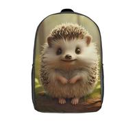 XIAOCHENG Hedgehog Kid Back Pack,Kids School Bag 3D Backpack for Boys Children, Bookbag Kids Kindergarten Small Schoolbag Backpacks 17inch
