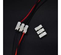 XIAOCLI 10/30/50/100PCS CH2/CH3/ High Pressure Resistant 2pin 3pin 10A 220V Push Quick Wire Cable Connector White Wiring Terminal(CH3,100pcs)