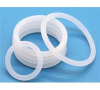 XIAOCLI 50pcs VMQ O Ring Thickness CS 2/3/3.5/4mm White Rubber Seal Rings OD 5-100mm Heat-Resistant Food Grade Silicone O-Ring(OD 12MM_CS 4MM)