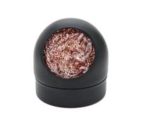 XIAOCLI Welding Desoldering Soldering Solder Iron Tip Dross Cleaner Mesh Filter Tin Remove Cleaning Steel Ball Metal Wire With Stand Set(Black)