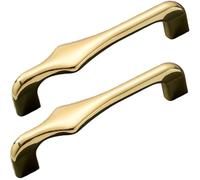 XIAODANHUA 2 Pcs Cabinet Handles Hardware Furniture Pulls Zinc Alloy Drawer Pulls Decorative Kitchen Door Knobs for Wardrobe Bathroom Bedroom (Hole Distance 128mm)