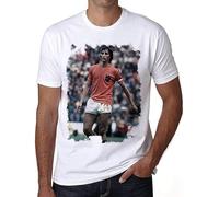 XIAOEMO Johan Cruyff T Shirt Mens White T Shirt Gift Men White M