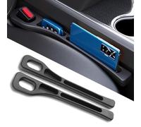 XIAOFEIDAFA 2x Car Seat Gap Filler for Audi S6 Avant (C8) 2019-2024 2025, Vehicle Mounted Gap Leak Proof Filling Strip Anti-Drop Leak-proof Seam Strip Padding,Black