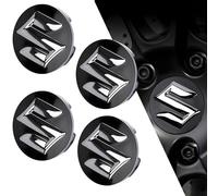 XIAOFEIDAFA 4pcs Car Hub Caps for Suzuki Splash 2008-2014 54mm, Auto Logo Wheel Center Cover Sunscreen Waterproof Styling Accessories Car Wheel Centre Cover Badge Sticker,Black