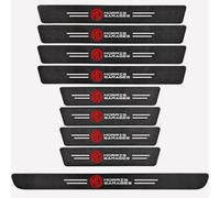 XIAOFEIDAFA 9Pcs Car Door Sill Protector for MG Gloster 2020-2025,Carbon Fiber Car Door Sill Protectors Strips Rear Bumper Protective Film Automobile Accessories,C