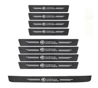 XIAOFEIDAFA 9Pcs Car Door Sill Protector for Mg Marvel R 2020-2025,Carbon Fiber Car Door Sill Protectors Strips Rear Bumper Protective Film Automobile Accessories,B