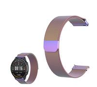 XIAOFEIGUN Mesh Woven Quick Release Watch Band, 16mm/18mm/20mm/22mm/24mm, Lug Width Stainless Steel Metal Strap, Smart Watch Wristbands for Men Women (Color : Multicolor, Size : 16mm)