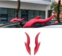 XIAOGUANGFADACAI 2 Pcs Car Roof Dragon Modification for Fiat Punto EVO 2009-2012, 3D Car Roof Decoration, Auto Exterior Decor Creative Ornament Cars Roofing Stickers,Black