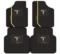 XIAOGUANGFADACAI 4 Pcs Car Floor Mats for Tesla Model Y Juniper 2025 2026, Diatom Mud Auto Carpet All Weather Foot Pad Deep Cleaning Interior Protection Durable