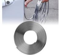 XIAOGUANGFADACAI Door Edge Guard for VW Golf 8 (C1, DA1) 2019-Heute, Chrome Moulding Trim Strip Protector Bumper Styling Body Decor Flexible Aesthetic Silver,5m