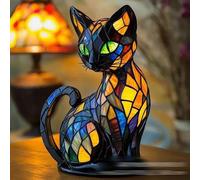 XIAOGUDONG Led Cat And Dog Series Art Night Light, Animal Style Resin Table Lamp, Art Coloured Animal Figurine, Vintage Animal Home Decor Resin Lamp, Fun Gift for Dog Lovers,29