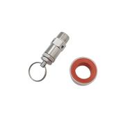 XIAOGYYE 1/8" 1/4" Bspt Male Stainless Steel Ss 304 Mini Adjustable Pressure Relief Safety Valve,PTFE Thread Tape ,for Homebrew Beer/3 Bar/1/4
