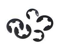 XIAOGYYE 10/20/50/100Pcs Black Manganese Steel Shaft Bearetaining Split Washer Snap Collar E Type Clip Circlip M1.2 M1.5 M2 M3/M4 - M24/M22 10Pcs