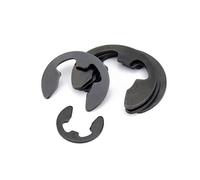 XIAOGYYE 10/50/100Pcs E Clip Washers 304 Stainless Black,65 Mn Steel Shaft Retaining Washer E Clip Circlip M1.2 M1.5 M2 M3/M4 M5 M6 M7 M8 M9 10~M24/Black Steel/M13 10Pcs
