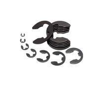 XIAOGYYE 10/50/100Pcs M1.2 M1.5 M2 M3/M3.5 M4 M5 M6 M7 M8 M10 to M24 Carbon Steel E Clip Circlip Retaining Washer for Shaft Gasket/Color/10Pcs M9