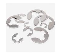 XIAOGYYE 10/50/100Pcs Ss 304 E Clip Circlip Retaining Washer,for Shaft Fastener M1.2 M1.5 M2 M3/M3.5 M4 M5 M6 M7 M8 M9 M10 M11 M12 M13 M14 M15 M16/M15 10Pcs