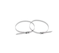 XIAOGYYE 10 Pcs 10Mm 0.39 inch Ss 304 Cable Twist Tie Lock Metal Zip Wrap Coated Metal Detectable Cable Tie/10Pcs/10 * 450Mm