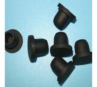 XIAOGYYE 100Pcs 10-29Mm Black Silicrubber Snap-On Plugs Hole Caps Gasket Blanking End Caps Seal Stopper Dustdrop Plugs/Black-100Pcs/20Mm