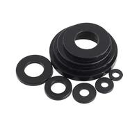 XIAOGYYE 10Pcs Black Nylon Washers Flat Standoff Washer Plastic,M2 M2.5 M3/M4 M5 M6 M8 M10 M12 M14 M16 M18 M20/10Pcs/M20*36 * 3.0Mm