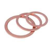 XIAOGYYE 1Pc - 30Pcs Red Copper Sealing Washer Plain Washer Seal Gasket M5 M6 M10 M12 M14 M16 M18 M20 M22 M24 M27 M30 M33-M48/5Pcs M18*24 * 1.5