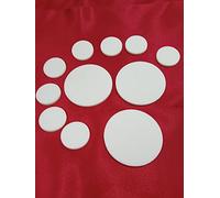 XIAOGYYE 1Pc/5Pcs/10Pcs Round Silicrubber Sheet Silicsheet Vacuum Press Silicrubber Mat Silicsolid Disc White/159 * 5Mm(1Pcs)