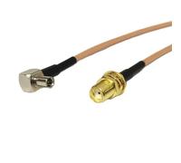 XIAOGYYE 1Pc Female Nut to Ts9 Male Connector Rf Coaxial Cable Rg316 Rg174 Rg178 15Cm for Huawei E5332 E5776 E5372 Modem/Rg316/30Cm