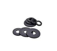 XIAOGYYE 20/10Pcs Plastic Nylon Flat Washer M2 M2.5 M3/M4 M5 M6 M8 M10 M12/M14 M16 M18 M20 M22 M24 Plane Spacer Insulation Gasket/Black Nylon Washer/M3*9 * 1(10Pcs)