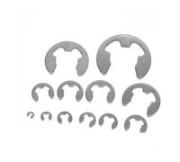 XIAOGYYE 50/100/200Pcs E Clip Split Washer Circlip Retaining,for Shaft Fastener,M1.2-M10 M1.2 M1.5 M2 M2.5 M3/M4 M5 M6 M7 M8 M9 M10/ Color/M4 * 100Pcs