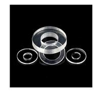 XIAOGYYE 50/100/200Pcs Soft/Hard Plastic PVC,Transparent Insulating Plain Gasket Spacer Flat Washer M1.2 M1.4 M1.7 M1.8 M2 M2.5 M3/M4 M5 M6 M8 M10 M12)/Hard/M3*5 * 1(100Pcs)