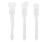 Xiaohan 3 PCS Silicone Face Mask Brush Applicator Tool, Soft Dual-Head Facial Mud Makeup Brushes Skin Friendly Hairless Face Masks Spatula Applicator for Facial Mud Clay Masks Body Lotion (3 Styles)