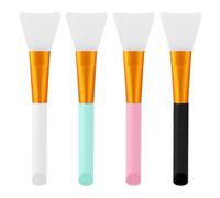 Xiaohan 4 PCS Face Mask Applicator Tool, Silicone Flexible Face Mask Spatula, Exfoliating Facial Brush for Facial Mud, Clay Masks, Body Lotion