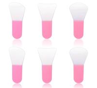 Xiaohan Face Mask Applicator Brushes, 6PCS Soft Silicone Face Mask Brush, Mini Clay Applicator, Portable Makeup Spatula, Beauty Tools Set for Cosmetic Mask, Mud, Clay Mask, Body Lotion, Eye Mask