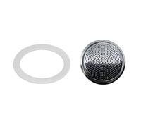 XIAOHAOZI Coffee Gasket and Filter Set Silicone Coffee Pot Replacement Set Stainless Steel Coffee Maker Accessory Set for Coffee Moka Making