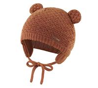 XIAOHAWANG Baby Earflap Beanie Hat Soft Baby Boy Knit Beanies Cute Bear Infant Toddler Girl Hats Autumn Winter (L, Brown)