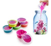 XIAOHONG 6 Pack Colorful Magic Sand - Amazing Hydrophobic Sands Space Sand, Never Gets Wet Magic Sands,Colored Play Sands - Gifts for Kids, Stress Reliever, Learning Tool, Novelties, Party Favors