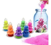 XIAOHONG 6 Pack Colorful Magic Sand - Hydrophobic Space Sand Play Toys, Gifts for Kids, Stress Reliever, Learning Tool, Novelties, Party Favors