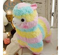 XIAOHONG Soft Llama Stuffed Animal Toy - Rainbow Llamacorn Alpaca Plush Animals Toy Cute Llamas Doll Rainbow Alpaca Doll Alpacas Plush Toy Pillows Stuffed Llama Large Adorable Birthday Gift (35cm)