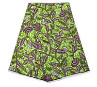 Xiaohuagua African Fabric 100% Cotton Kente Fabric 6 Yard Ankara American African Printing Wax Fabric