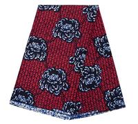 Xiaohuagua African Fabric 100% Cotton Kente Fabric 6 Yard Ankara American African Printing Wax Fabric