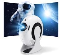XIAOHUI - Upgraded Mini Projector 4K with WiFi and Bluetooth, Portable Smart Projector Compatible with Multimedia/Android Phones/Tablet/Laptop